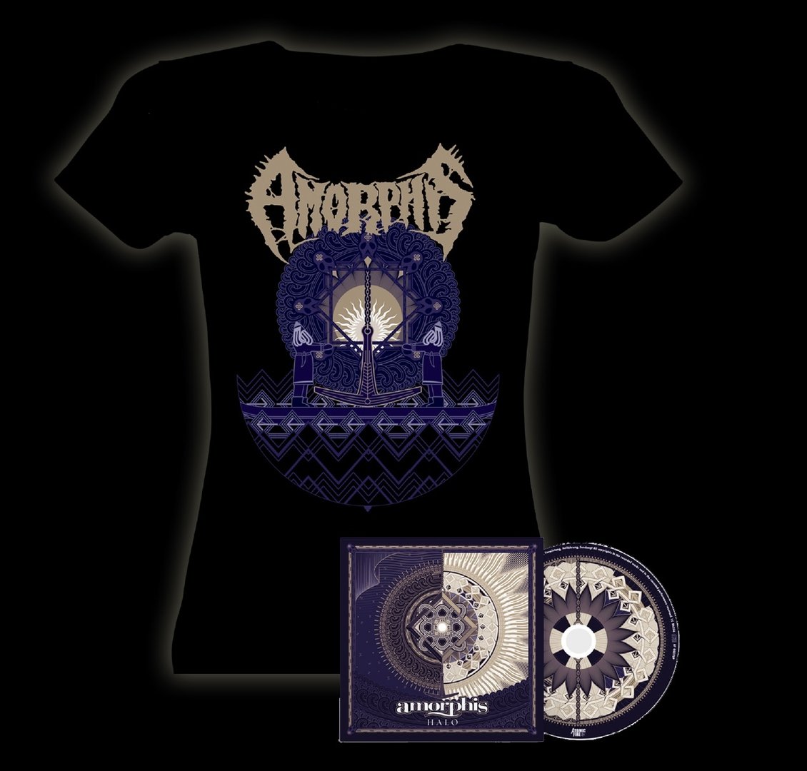 Amorphis: Halo CD-Digipak & Lady Fit Shirt Bundle