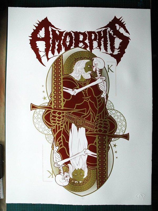 Amorphis: Limitiertes Amorphis Siebdruck Poster