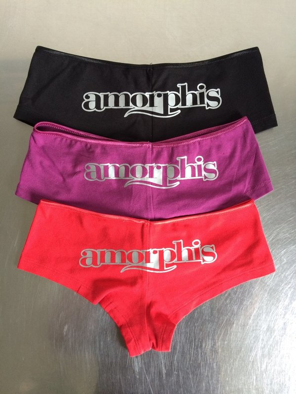 Amorphis: Hot Pants Silbernes Logo