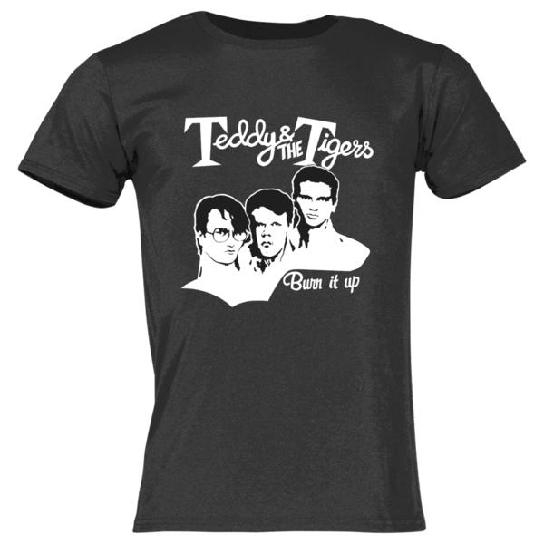 Teddy & The Tigers: T-Shirt Burn it up Schwarz