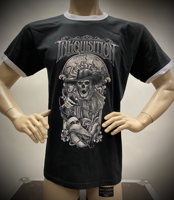 Inkquisiton: Inkquisitor Ringer Shirt unisex B/W